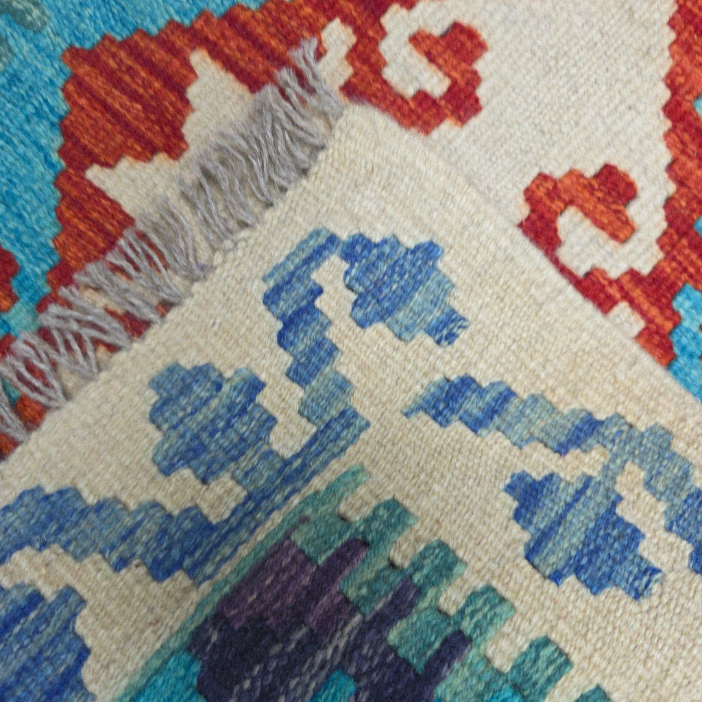 90 x 60 cm Hand-Woven Afghan Kilim