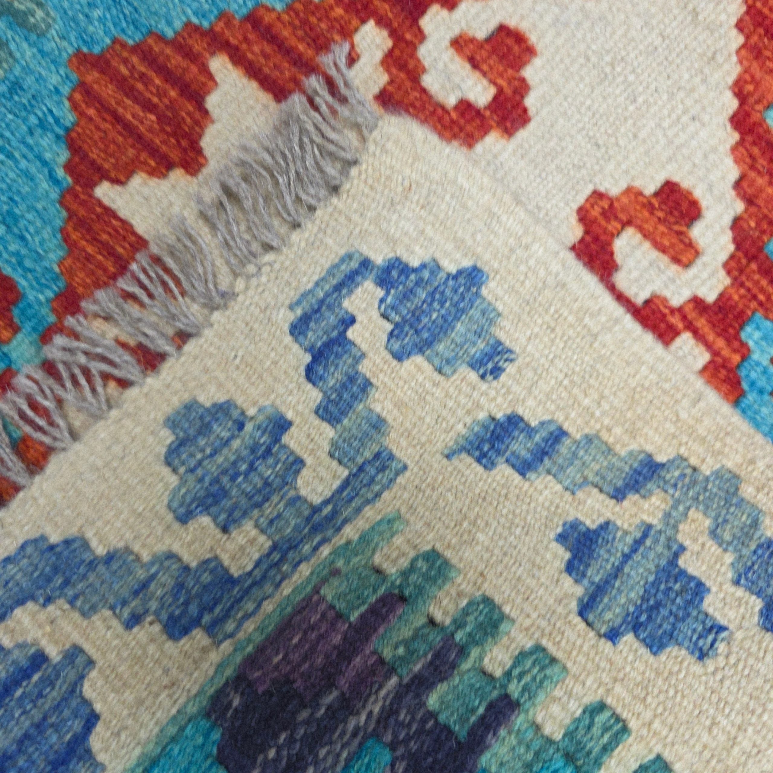90 x 60 cm Hand-Woven Afghan Kilim