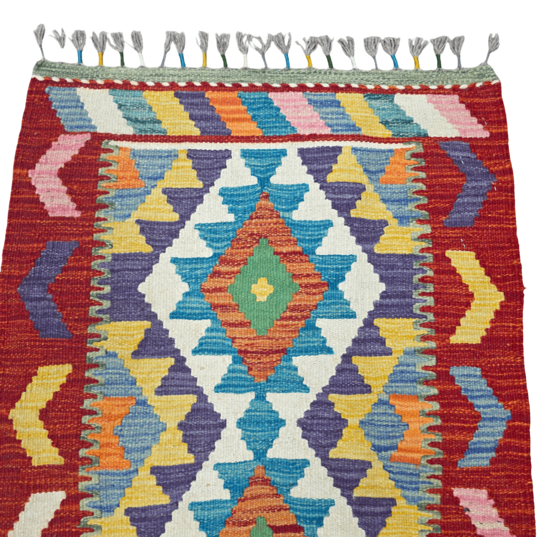 90 x 60 cm Hand-Woven Afghan Kilim