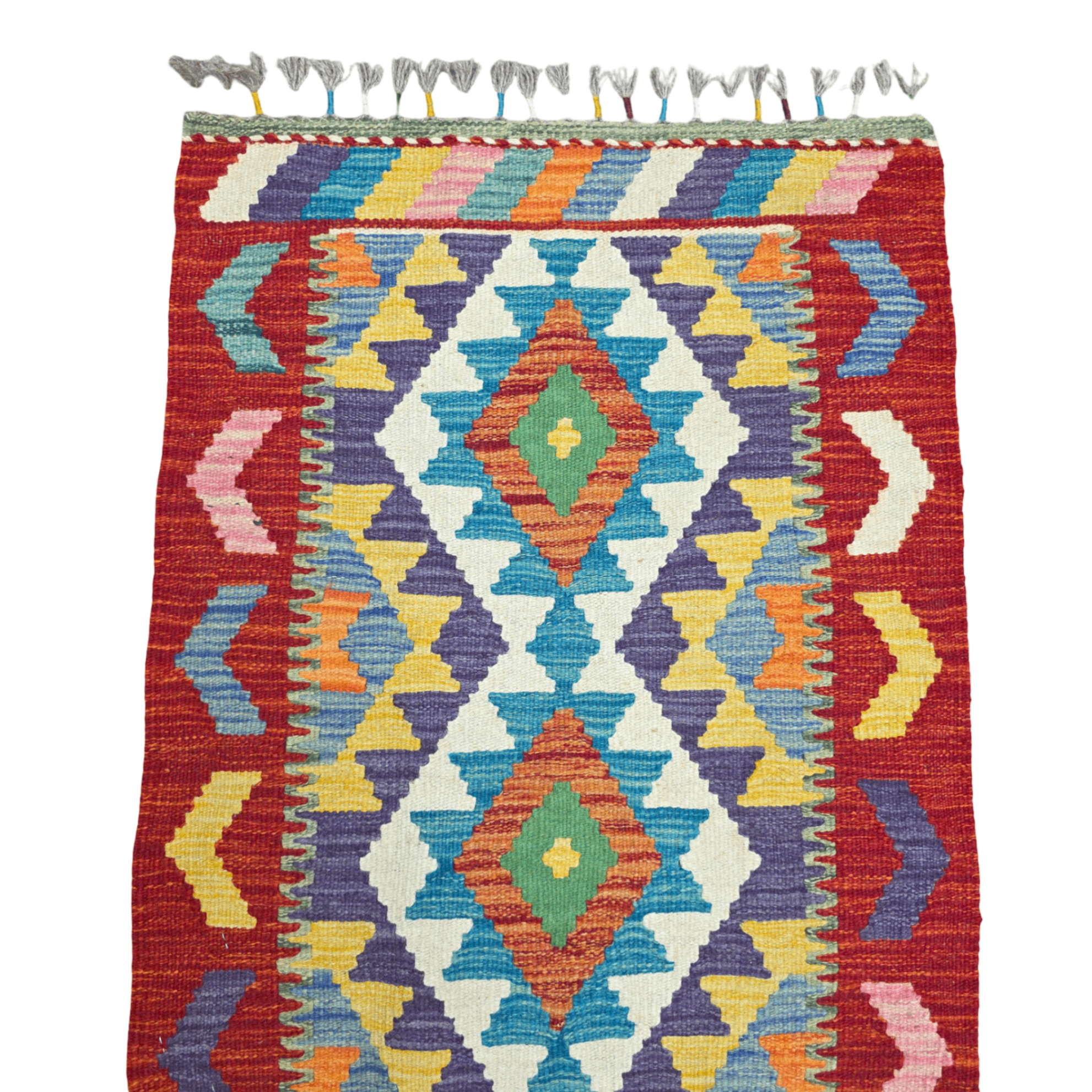 90 x 60 cm Hand-Woven Afghan Kilim