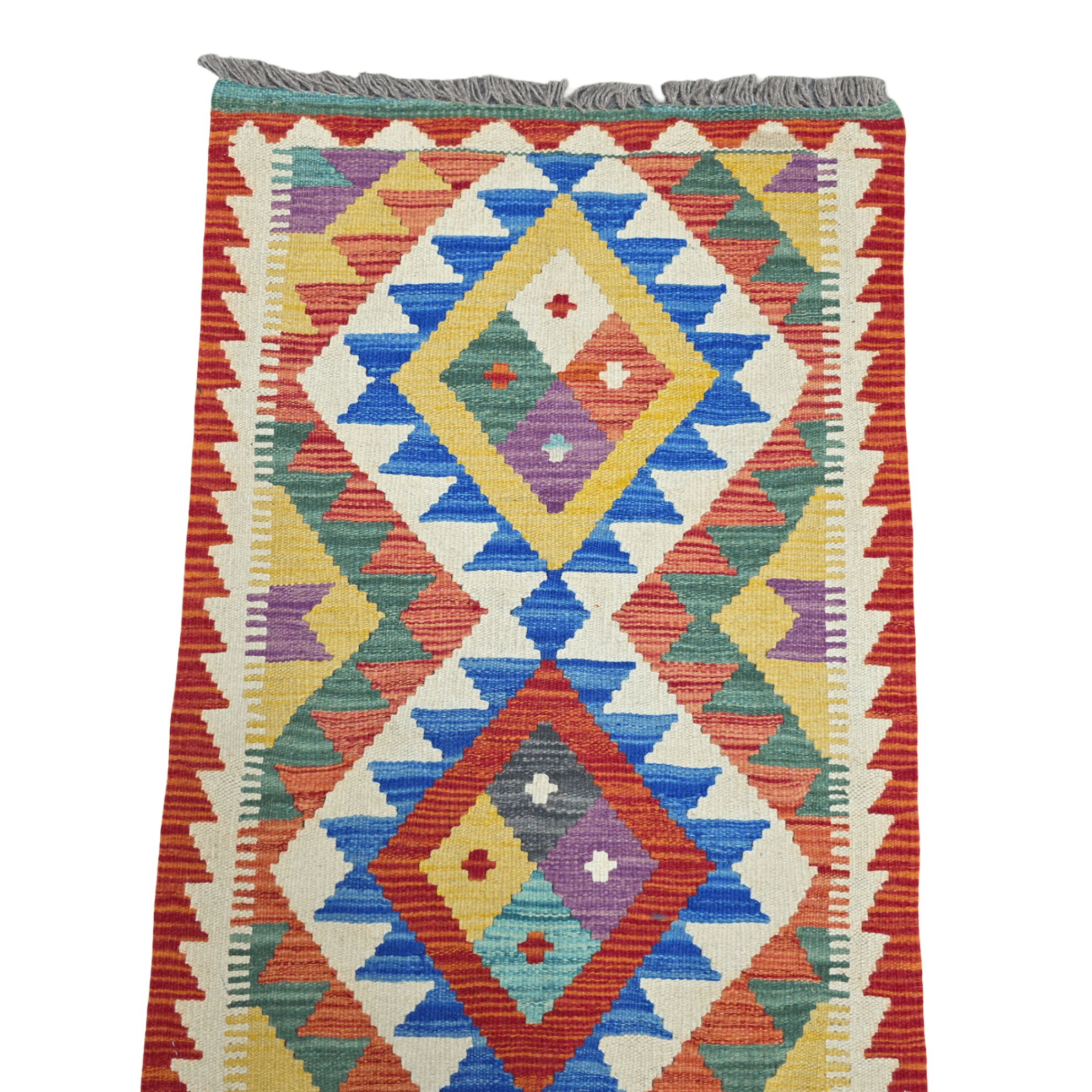 90 x 60 cm Hand-Woven Afghan Kilim