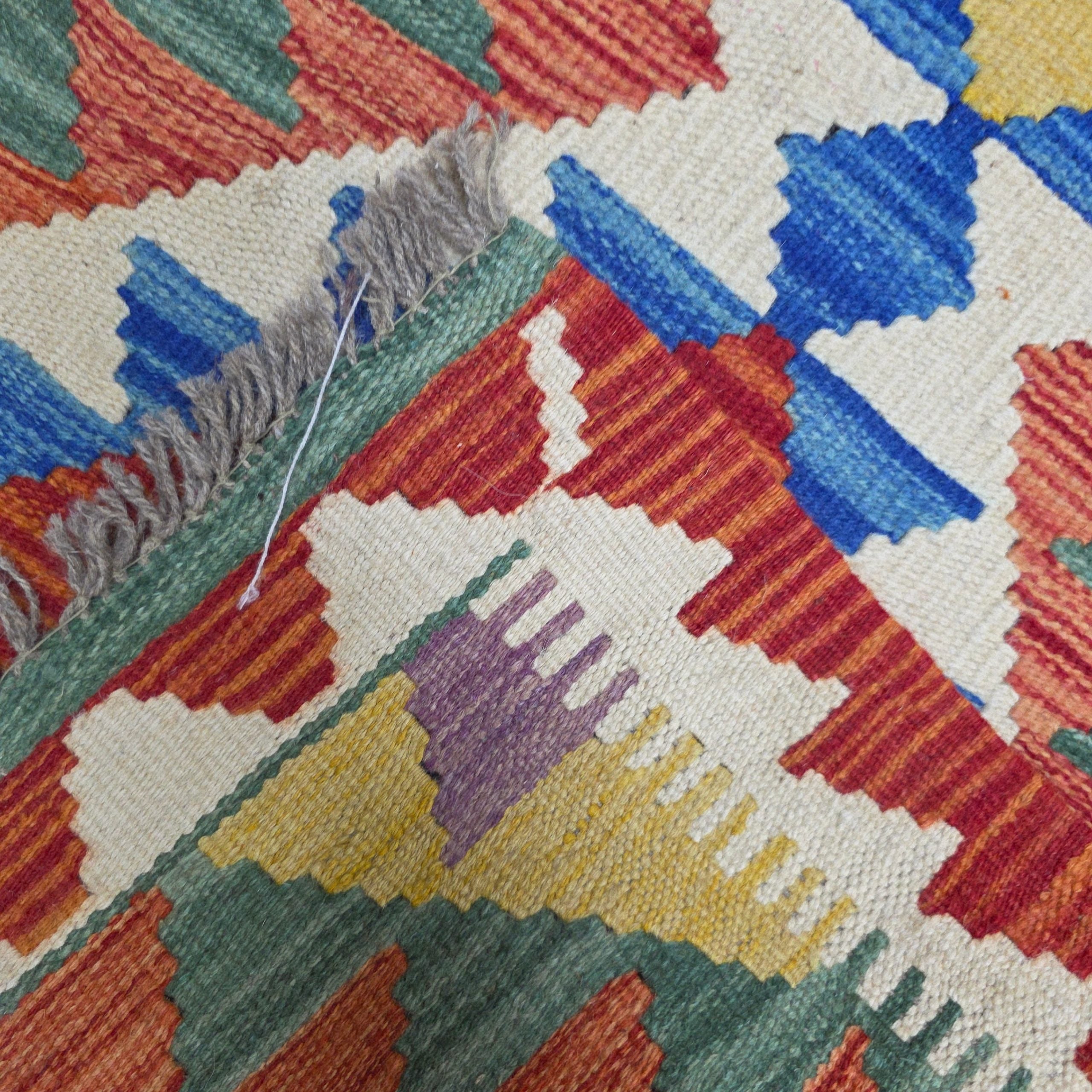 90 x 60 cm Hand-Woven Afghan Kilim