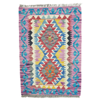 90 x 60 cm Hand-Woven Afghan Kilim