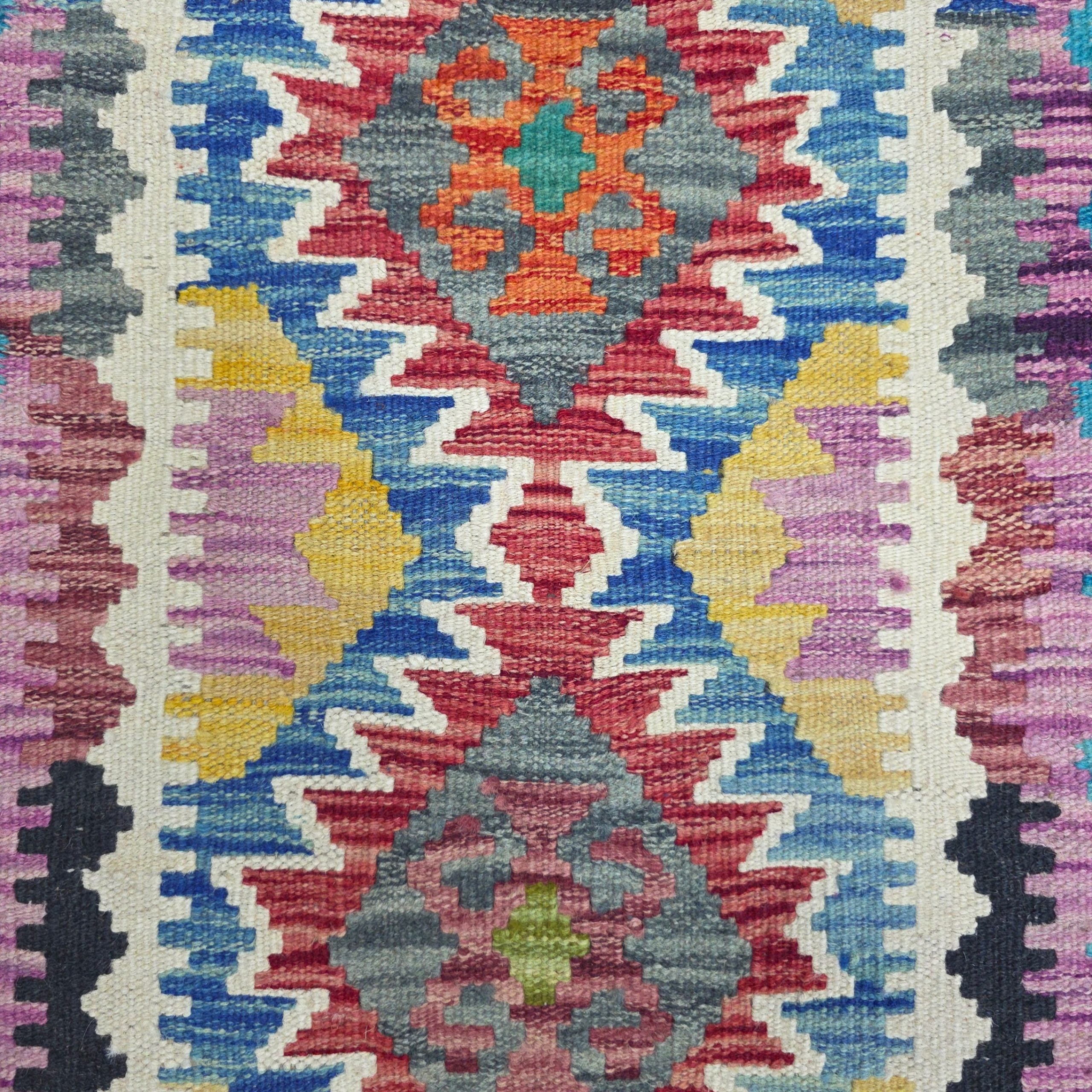 90 x 60 cm Hand-Woven Afghan Kilim