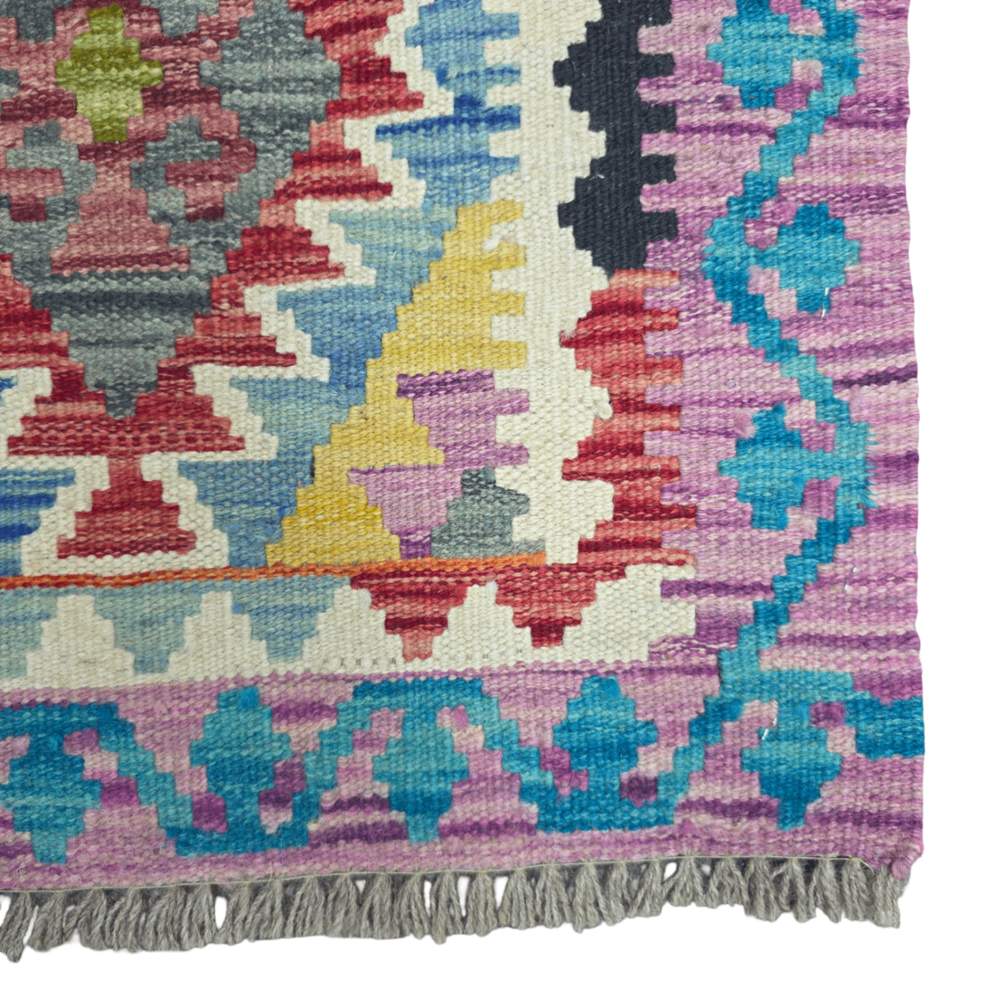90 x 60 cm Hand-Woven Afghan Kilim