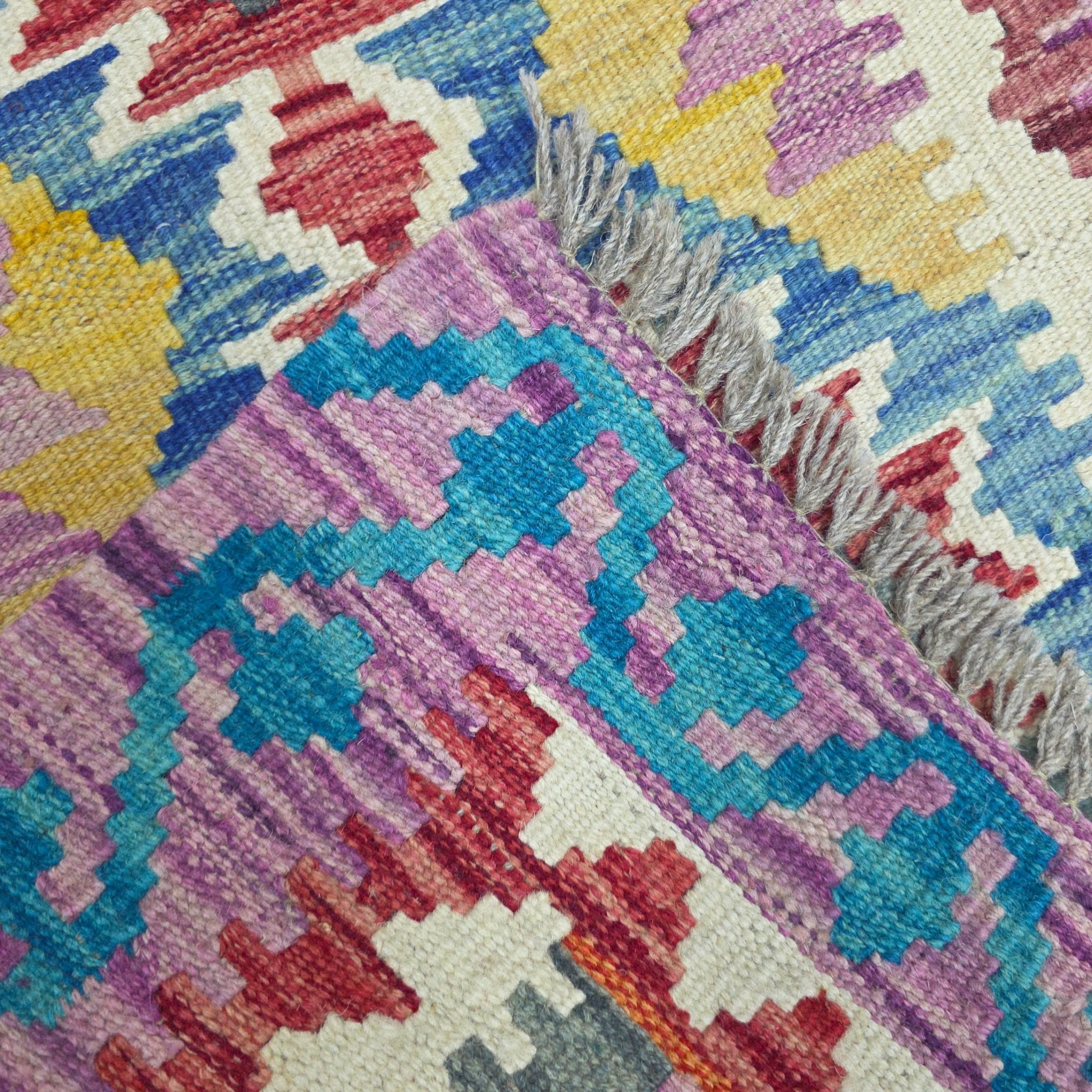 90 x 60 cm Hand-Woven Afghan Kilim