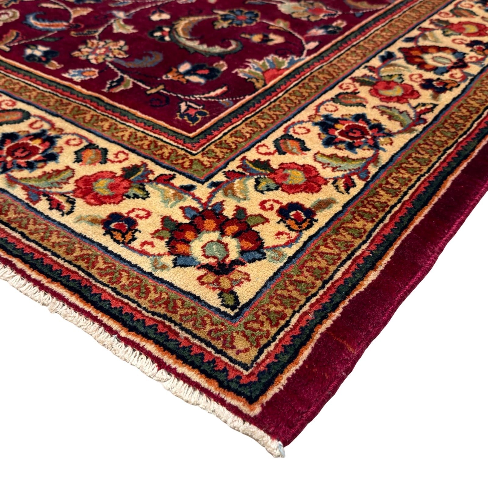 290 x 200 cm Hand-Knotted Persian Sarough All-Over Floral Rug