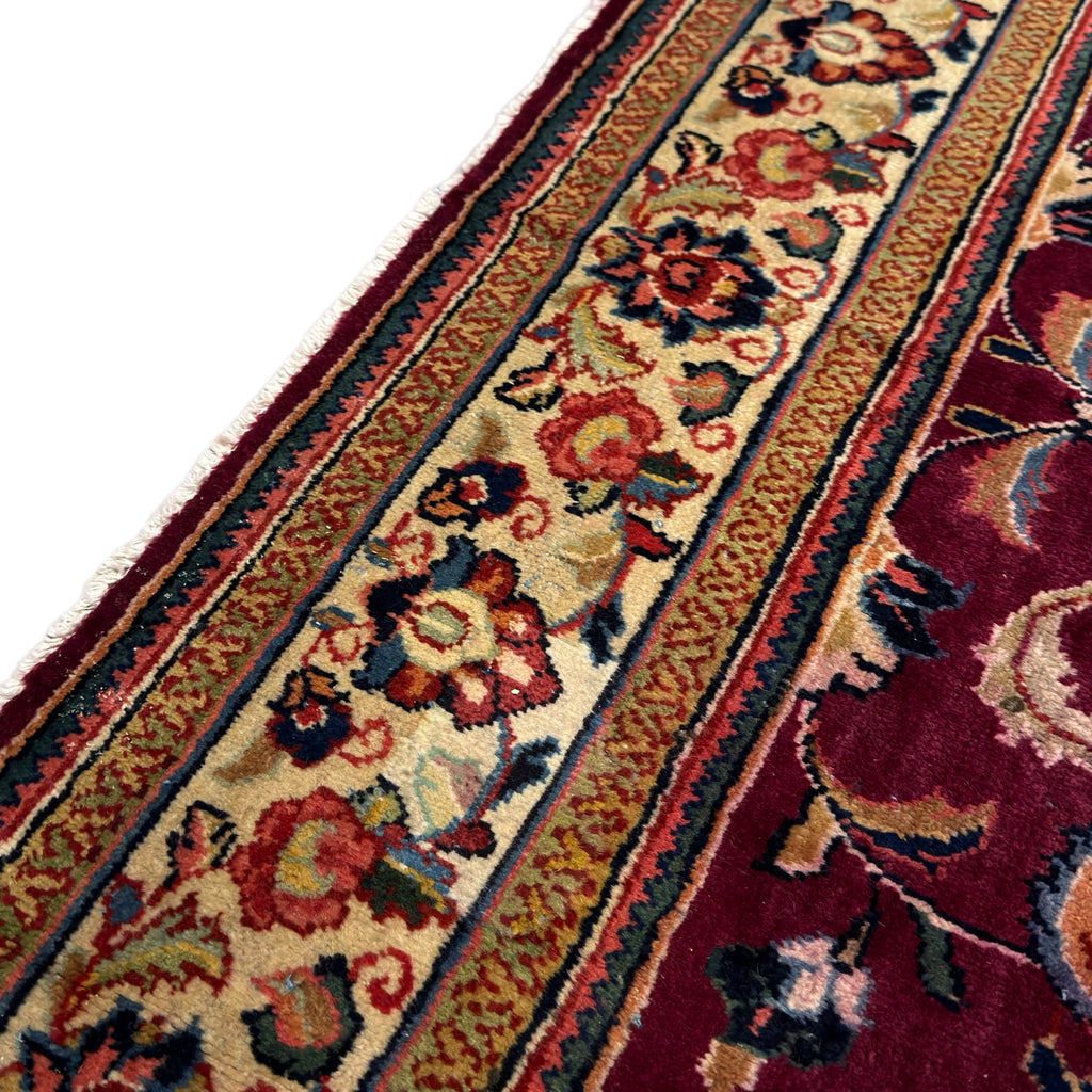 290 x 200 cm Hand-Knotted Persian Sarough All-Over Floral Rug