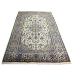 300 x 207 cm Hand-Knotted Persian Kashan Cream Rug