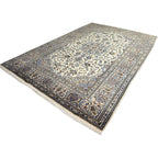 300 x 207 cm Hand-Knotted Persian Kashan Cream Rug
