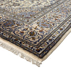 300 x 207 cm Hand-Knotted Persian Kashan Cream Rug