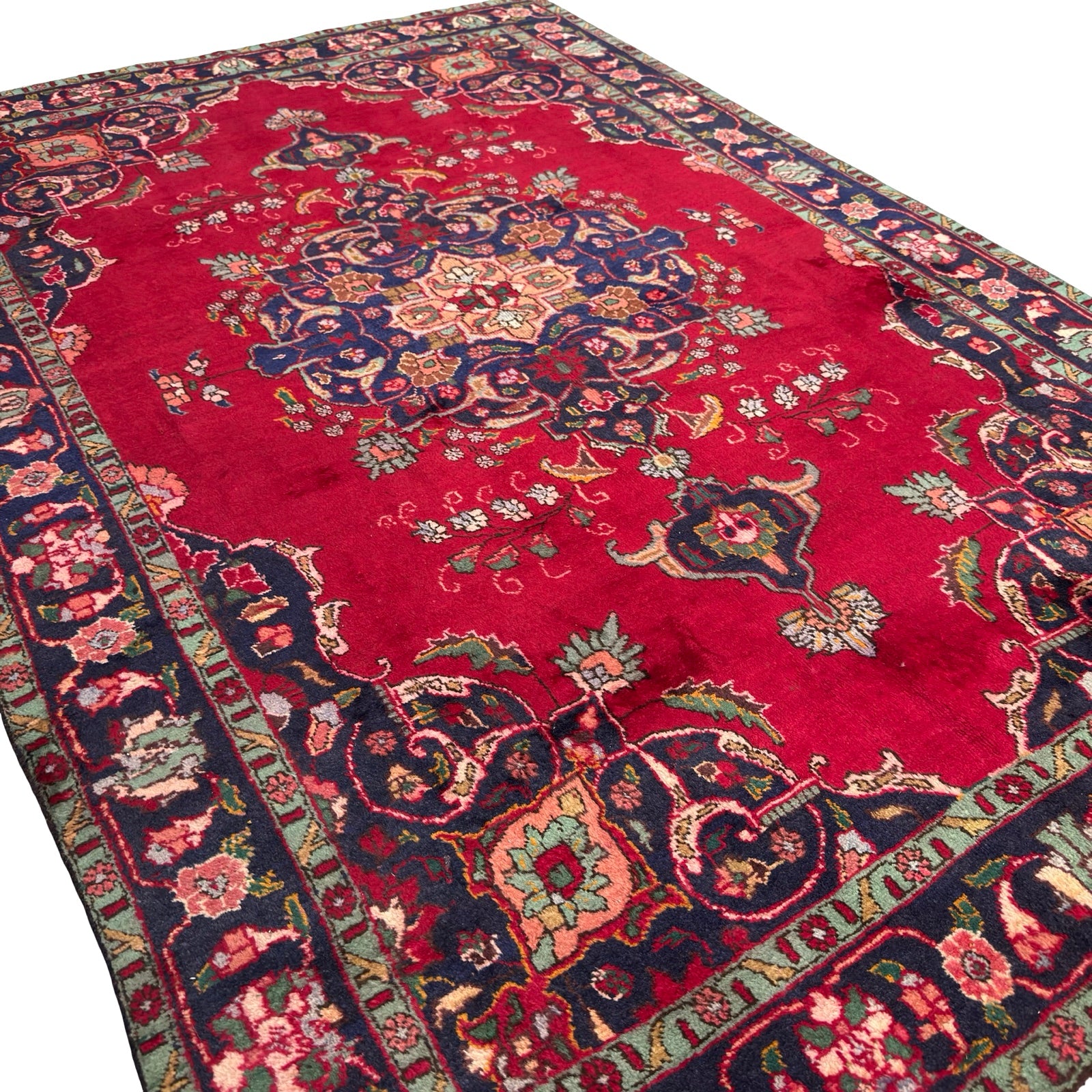 290 x 200 cm Hand-Knotted Persian Shah Abbasi Tabriz Rug