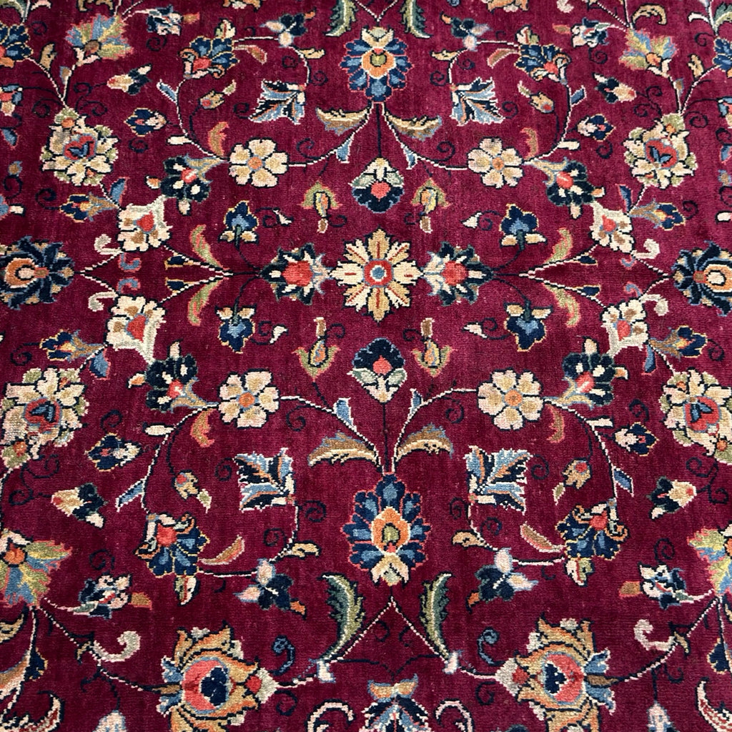 290 x 200 cm Hand-Knotted Persian Sarough All-Over Floral Rug