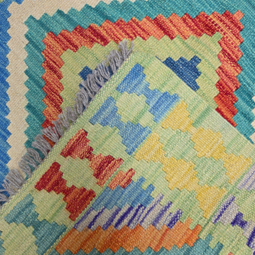 125 x 84 cm Hand Woven Afghan Kilim Rug