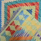 125 x 84 cm Hand Woven Afghan Kilim Rug