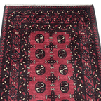 195 x 97 cm Hand-Knotted Afghan Bokhara Akche Rug