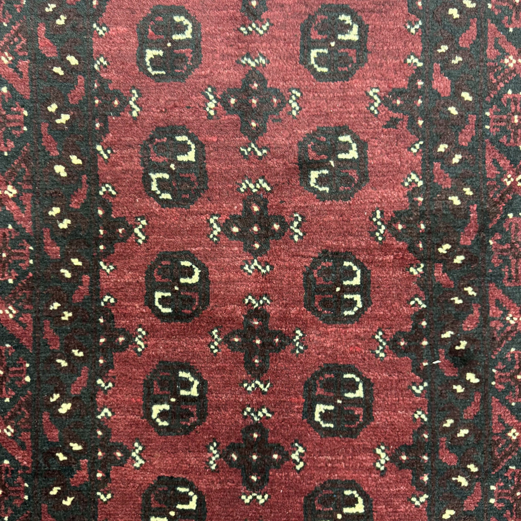 195 x 97 cm Hand-Knotted Afghan Bokhara Akche Rug