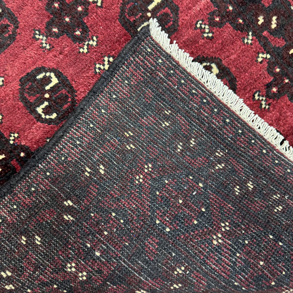 195 x 97 cm Hand-Knotted Afghan Bokhara Akche Rug