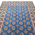 200 x 147 cm Hand-Woven Afghan Akche Rug