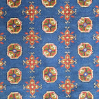 200 x 147 cm Hand-Woven Afghan Akche Rug