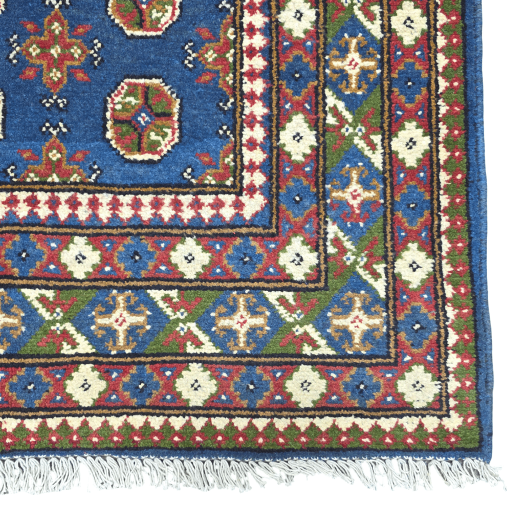 200 x 147 cm Hand-Woven Afghan Akche Rug