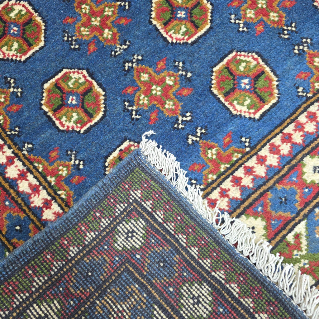 200 x 147 cm Hand-Woven Afghan Akche Rug