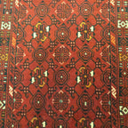 282 x 75 cm Fine Hand-Knotted Afghan Turkmen Red Runner Rug