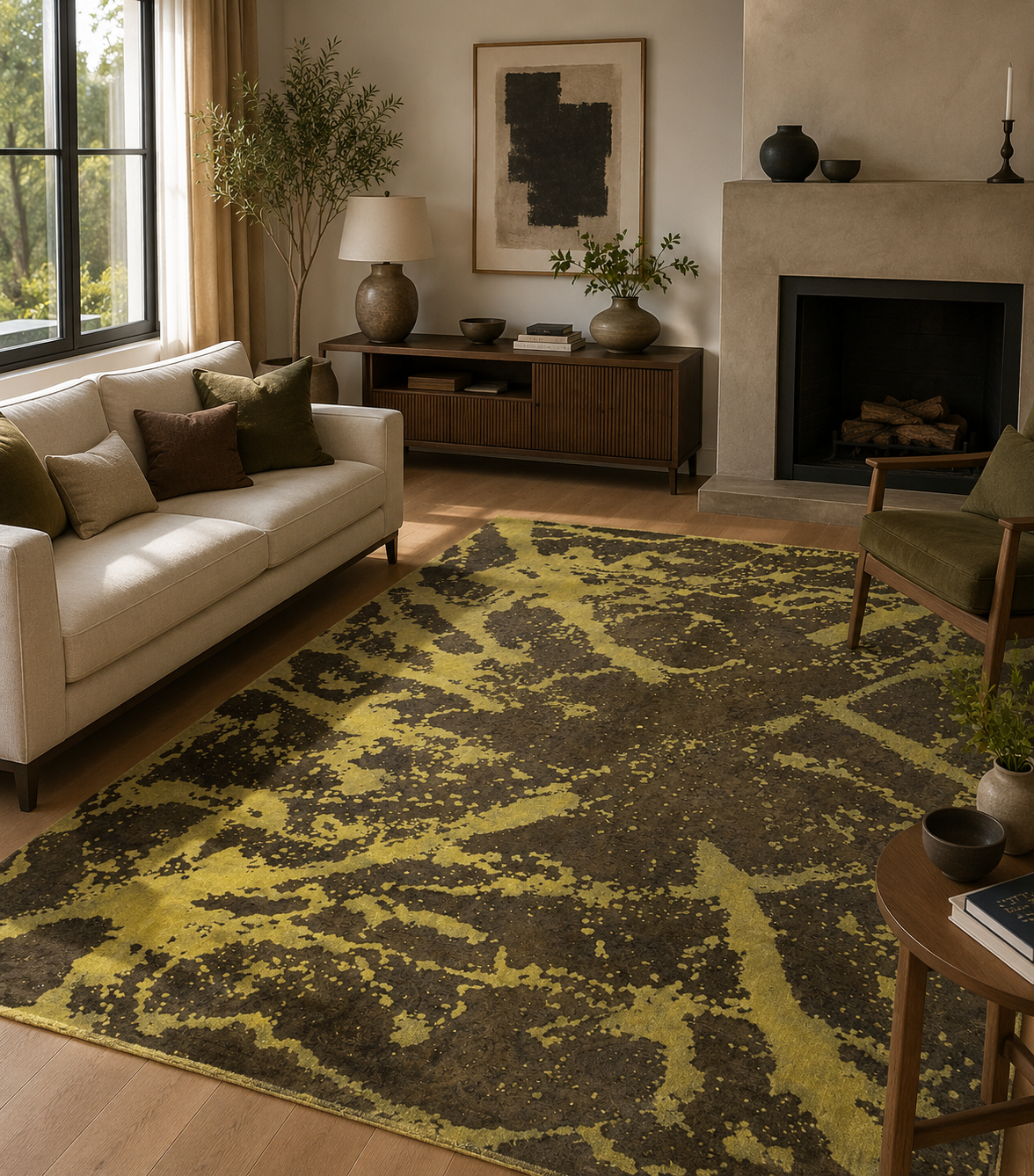 270 x 215 cm Hand-Knotted Ultra Vintage Reload Rug