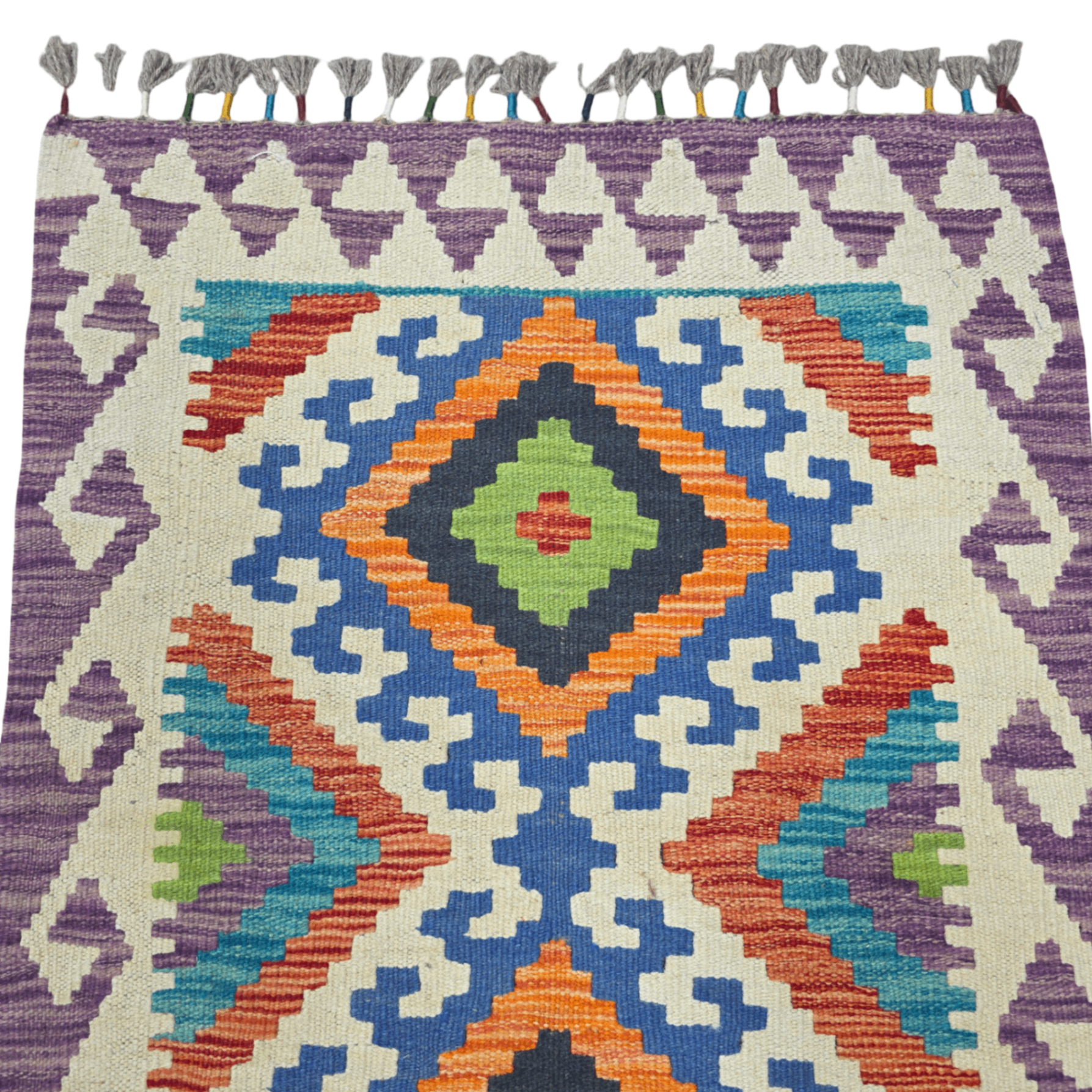 90 x 60 cm Hand-Woven Afghan Kilim