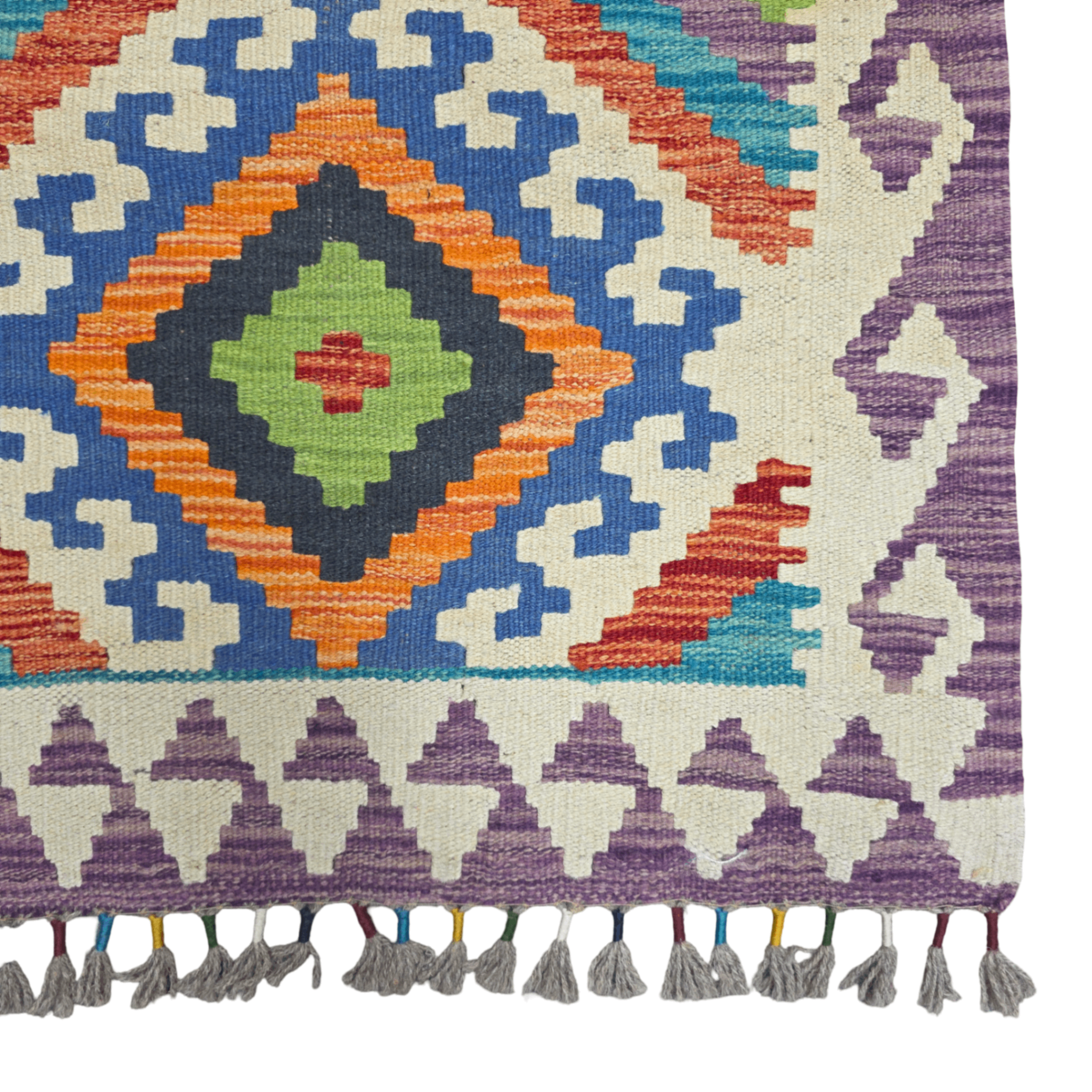 90 x 60 cm Hand-Woven Afghan Kilim