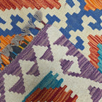 90 x 60 cm Hand-Woven Afghan Kilim