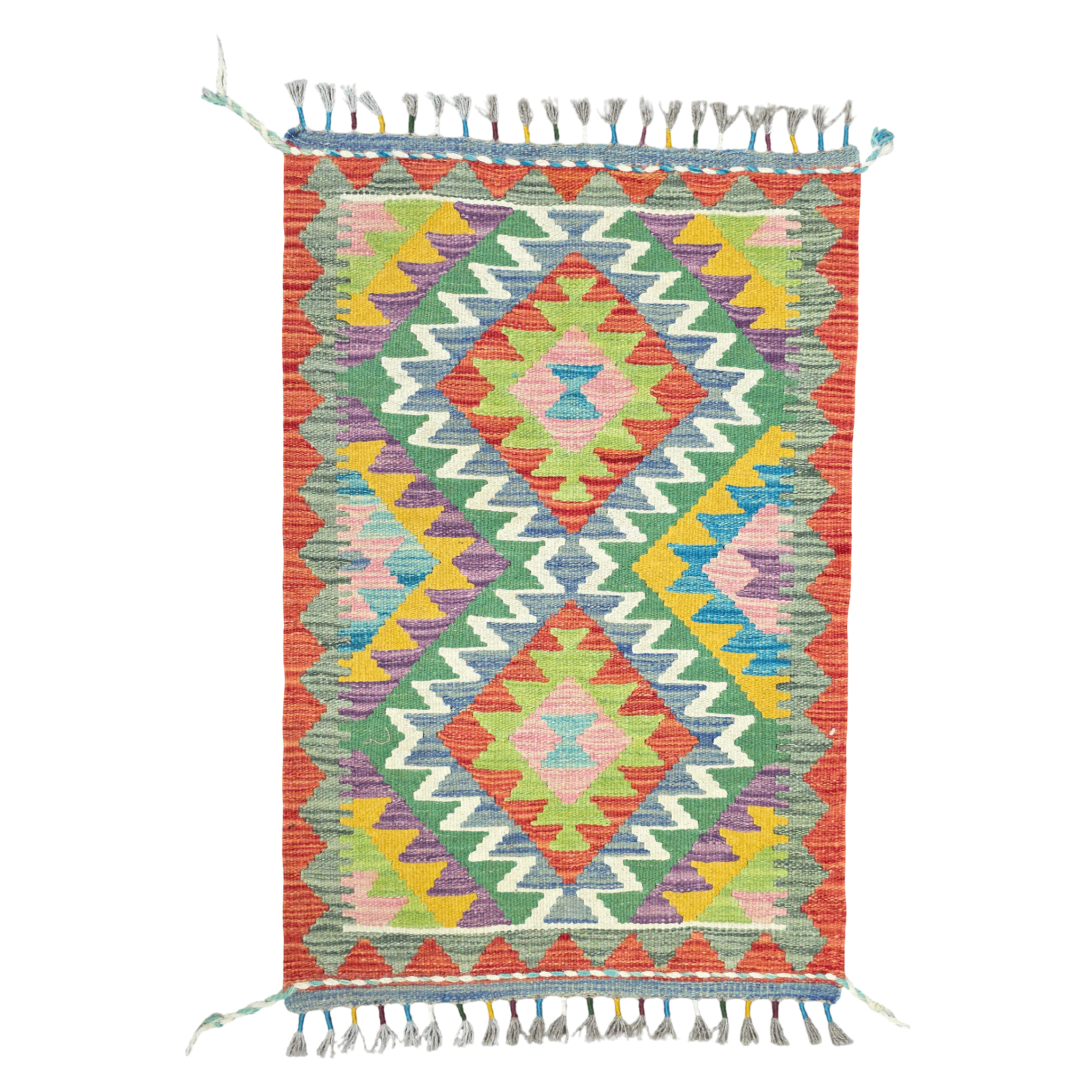 90 x 60 cm Hand-Woven Afghan Kilim