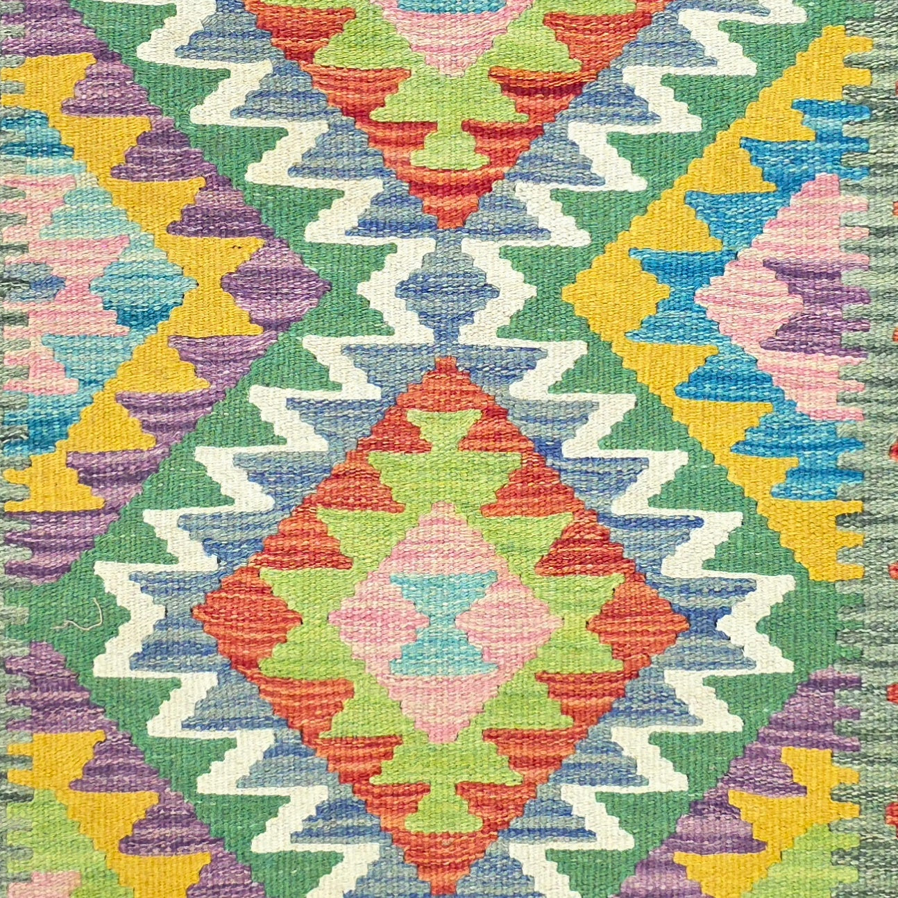 90 x 60 cm Hand-Woven Afghan Kilim