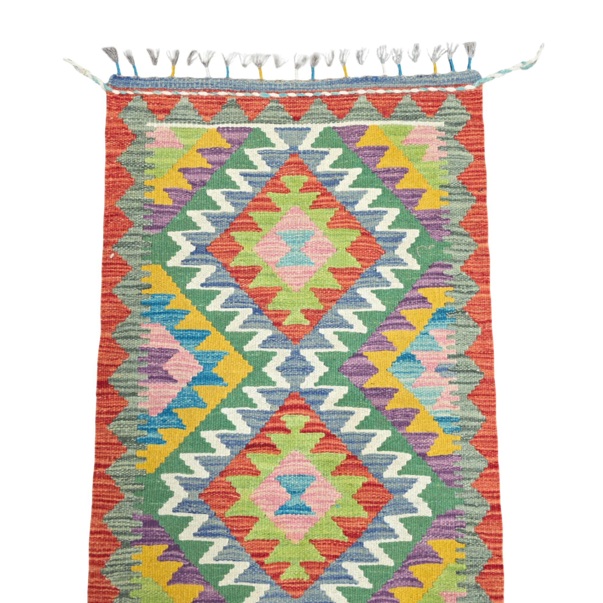 90 x 60 cm Hand-Woven Afghan Kilim