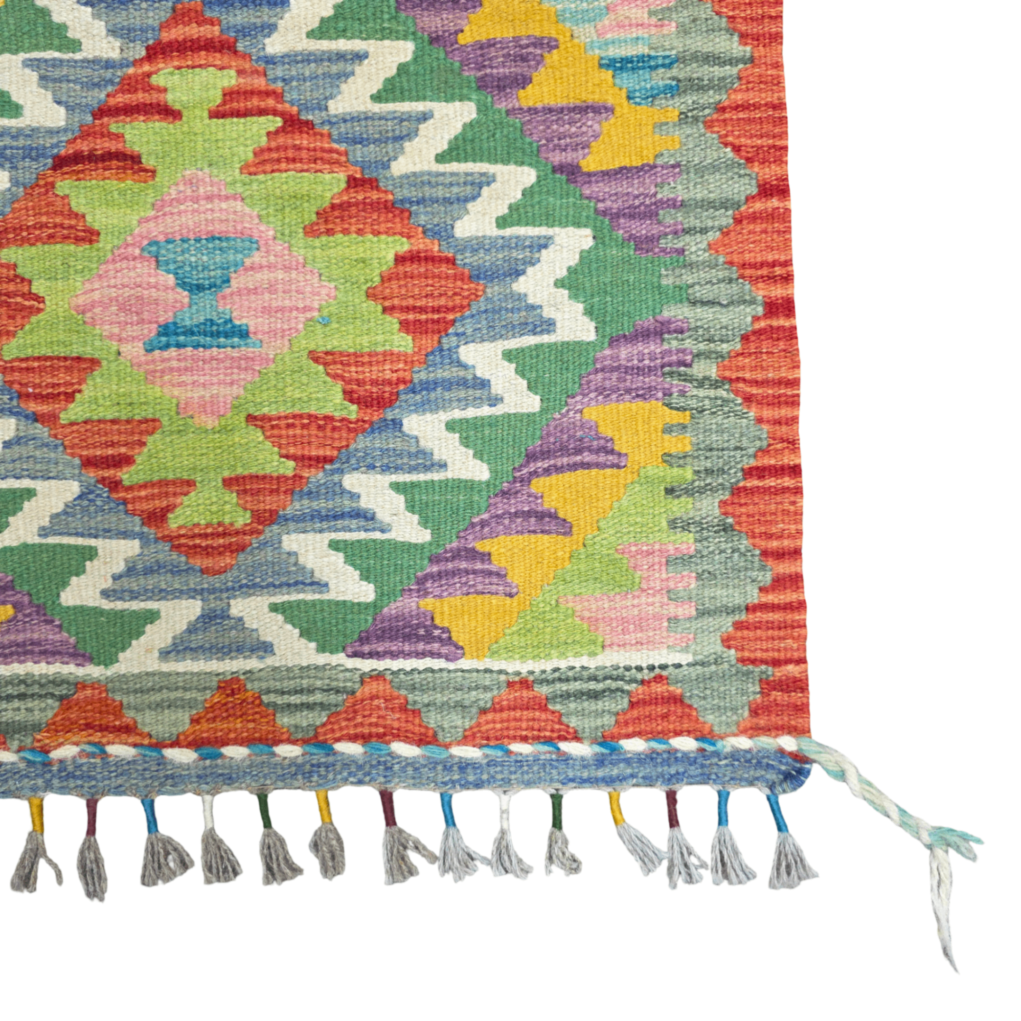 90 x 60 cm Hand-Woven Afghan Kilim