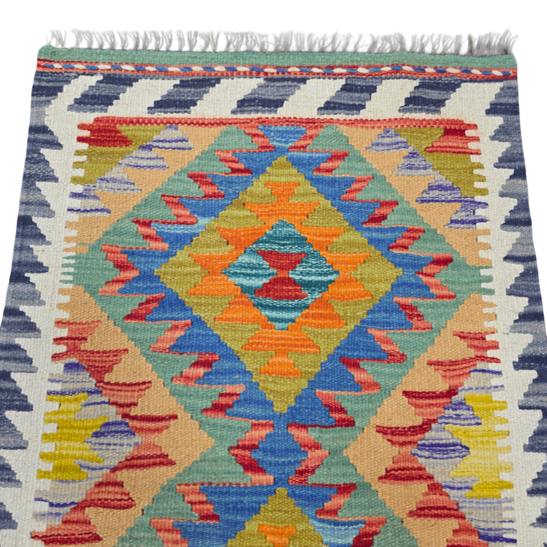 90 x 60 cm Hand-Woven Afghan Kilim