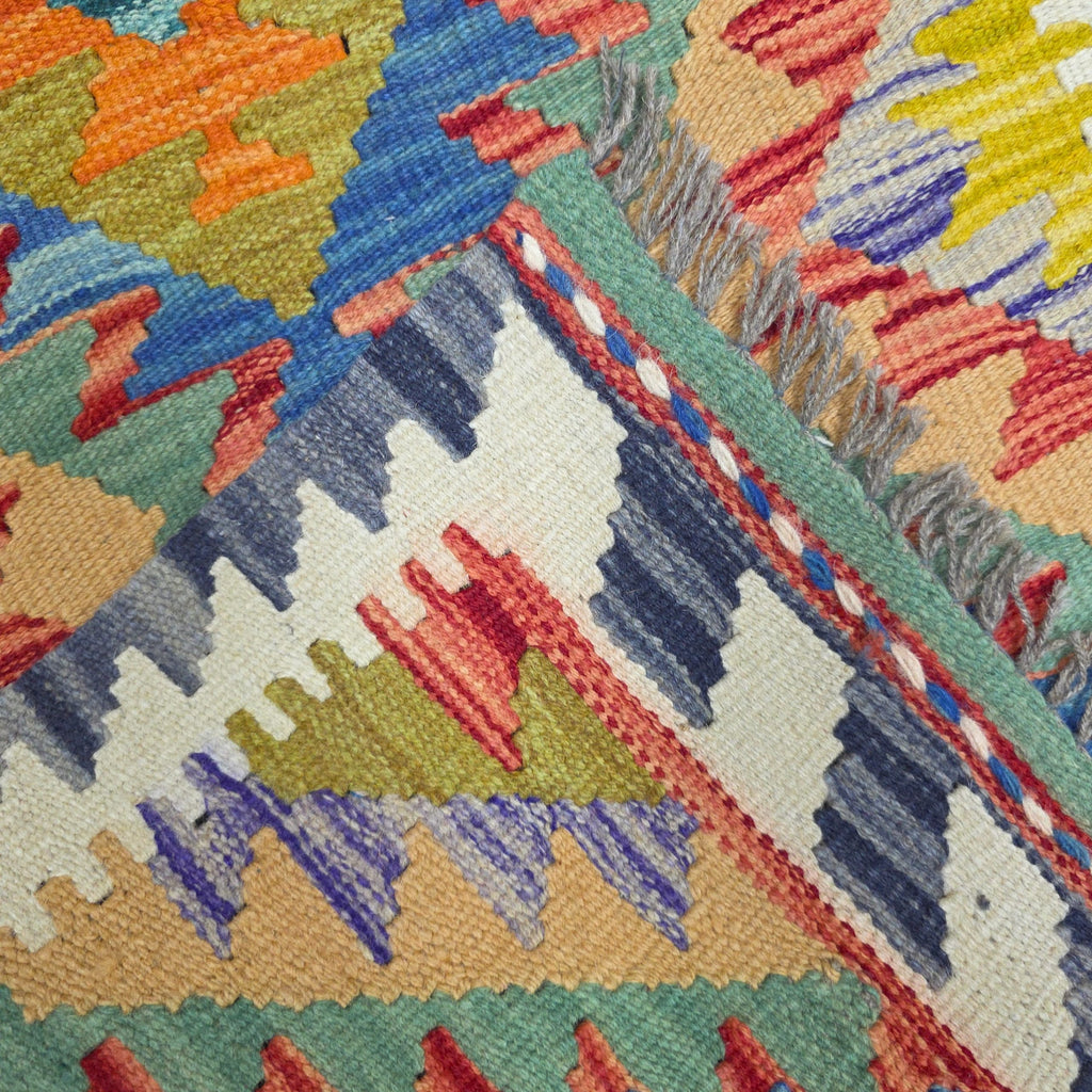 90 x 60 cm Hand-Woven Afghan Kilim