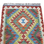 90 x 60 cm Hand-Woven Afghan Kilim