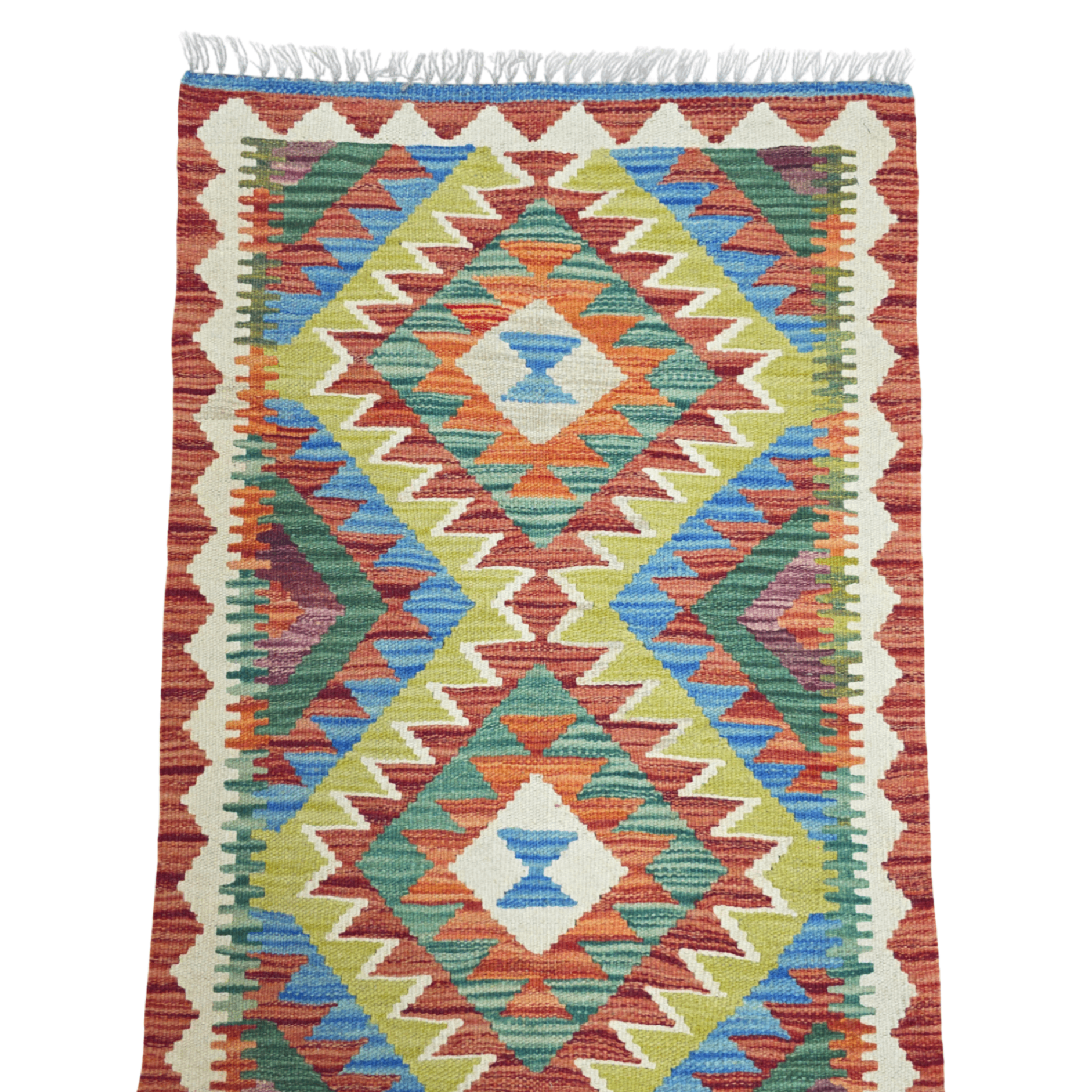 90 x 60 cm Hand-Woven Afghan Kilim