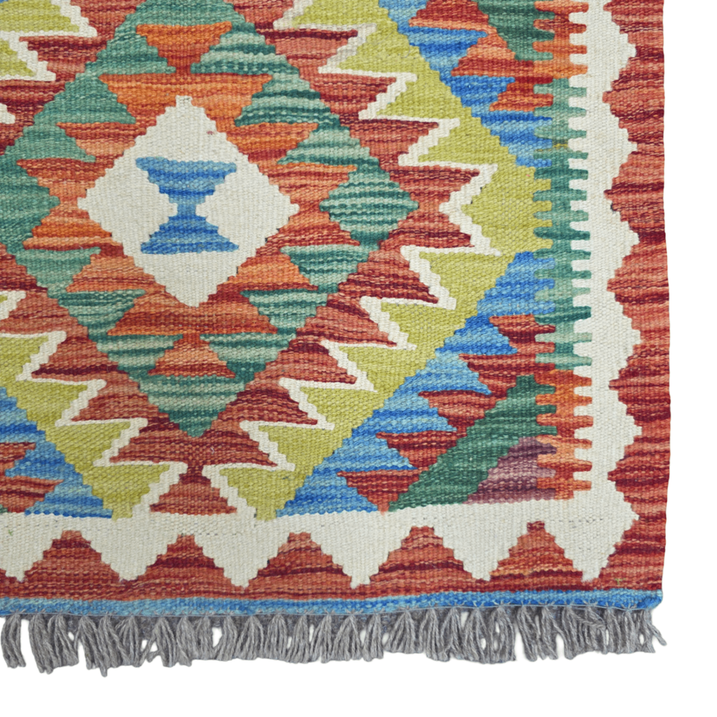 90 x 60 cm Hand-Woven Afghan Kilim