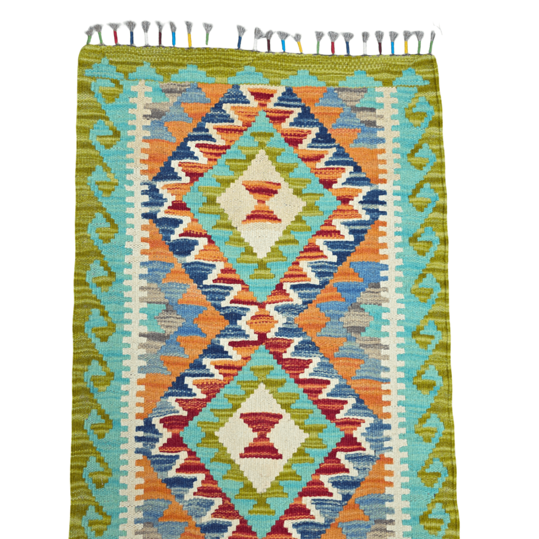 90 x 60 cm Hand-Woven Afghan Kilim