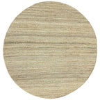 160 x 160 cm Handwoven Round Jute Rug – Natural