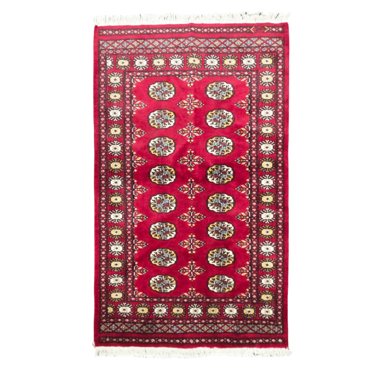 157 x 95 cm Hand Knotted Red Karachi Bokhara – Wool Rug
