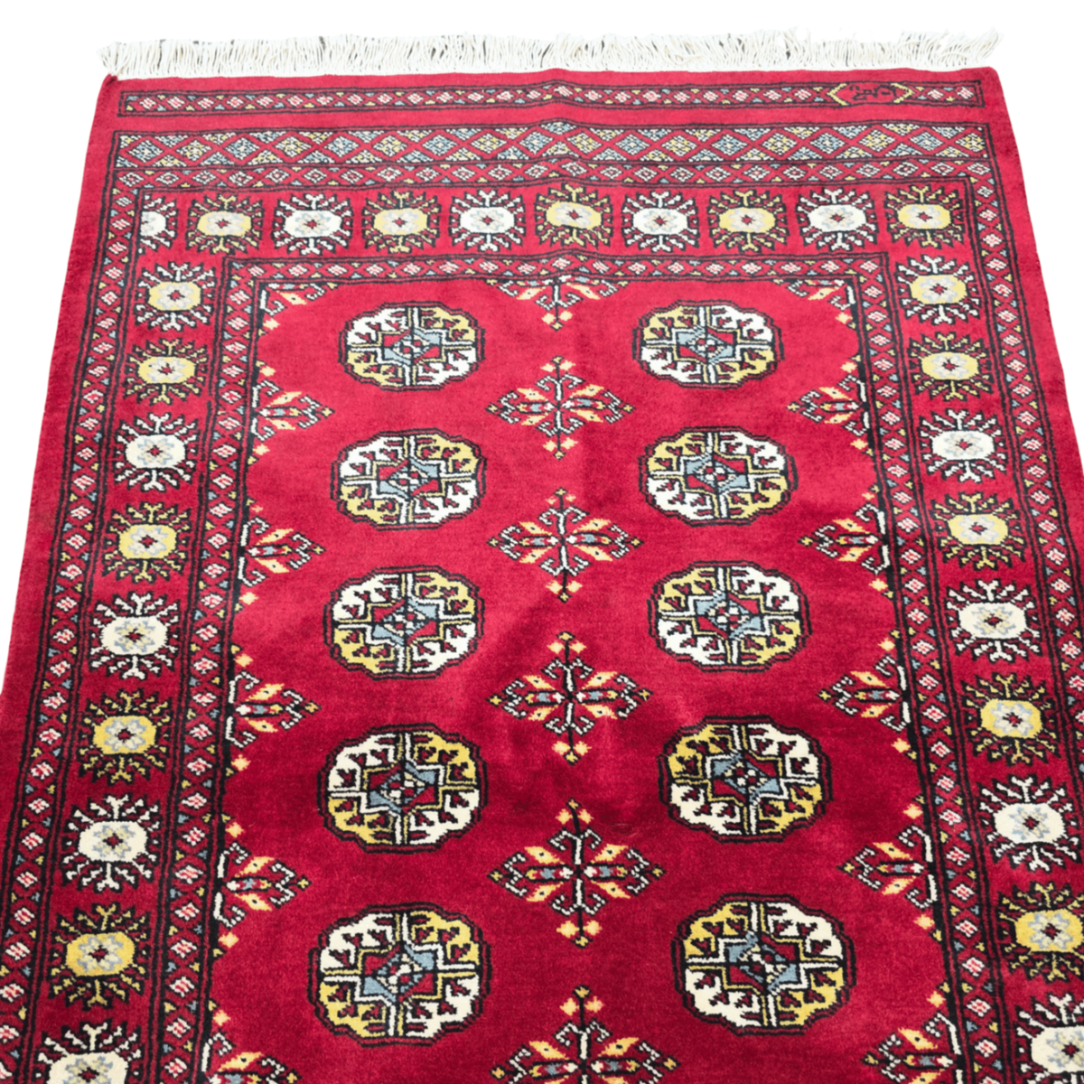 157 x 95 cm Hand Knotted Red Karachi Bokhara – Wool Rug