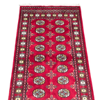 157 x 95 cm Hand Knotted Red Karachi Bokhara – Wool Rug