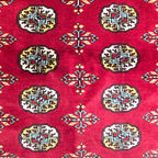 157 x 95 cm Hand Knotted Red Karachi Bokhara – Wool Rug
