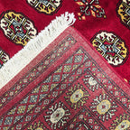 157 x 95 cm Hand Knotted Red Karachi Bokhara – Wool Rug