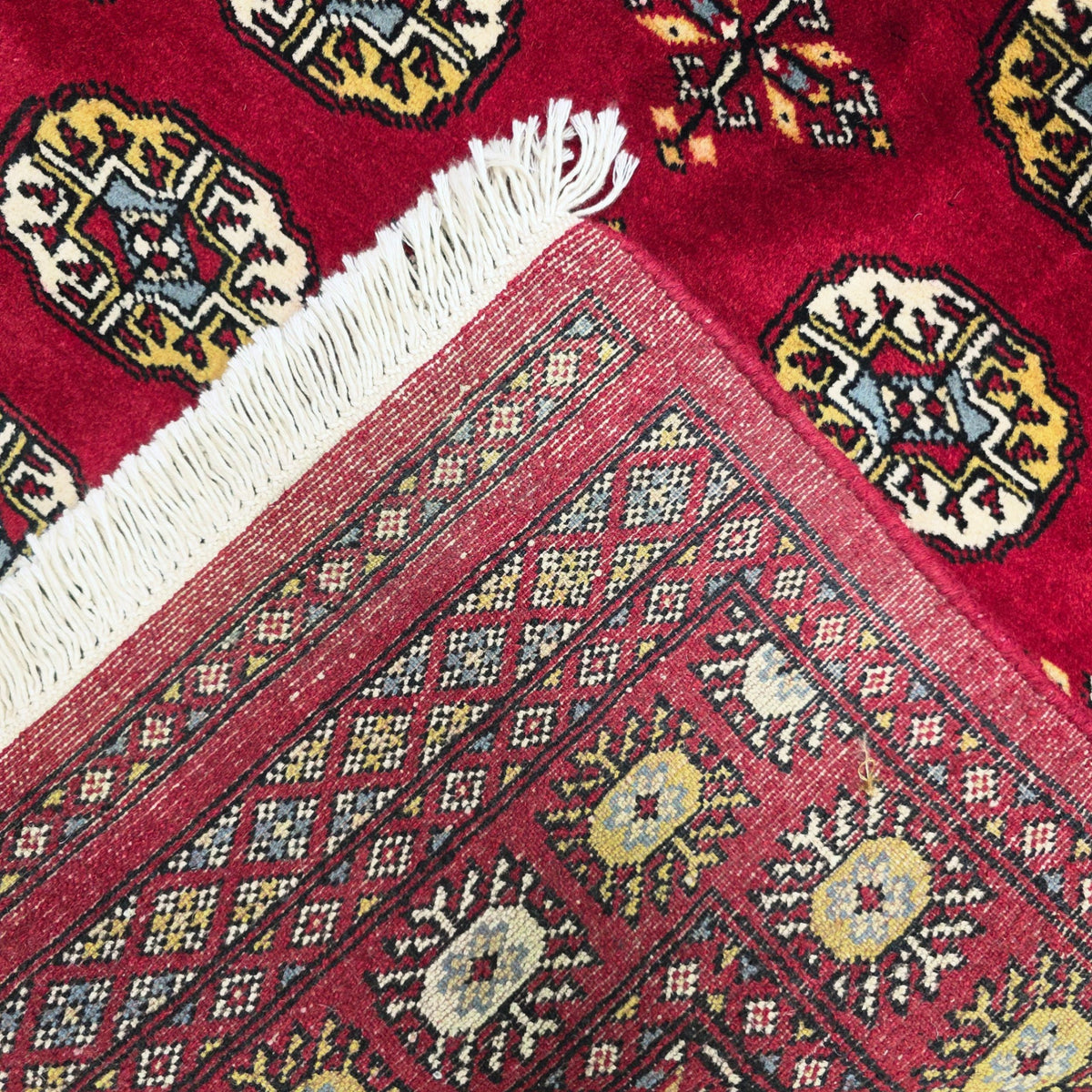 157 x 95 cm Hand Knotted Red Karachi Bokhara – Wool Rug