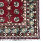 180 x 126 cm Hand-Knotted Afghan Akche Rug, Colorful