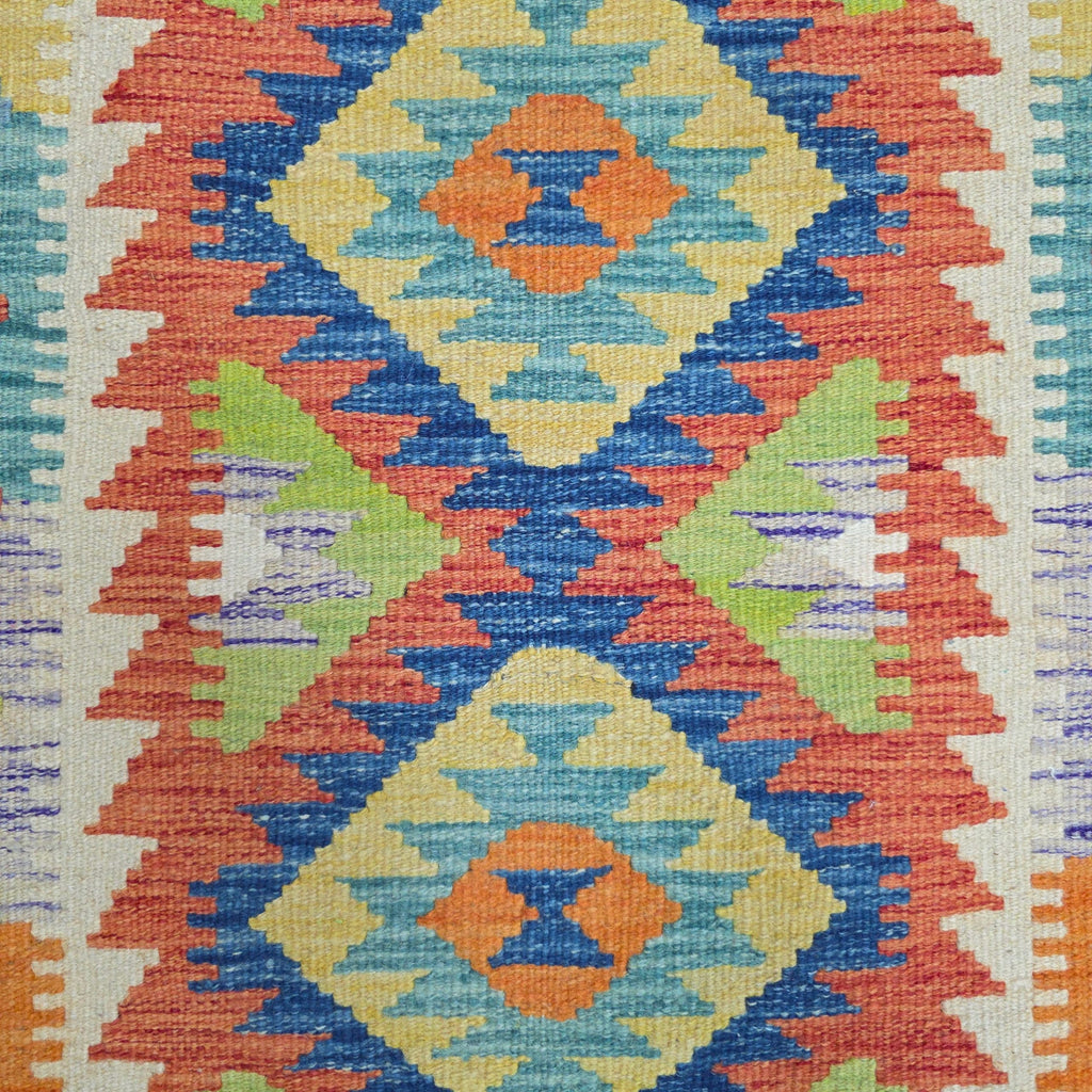 90 x 60 cm Hand-Woven Afghan Kilim